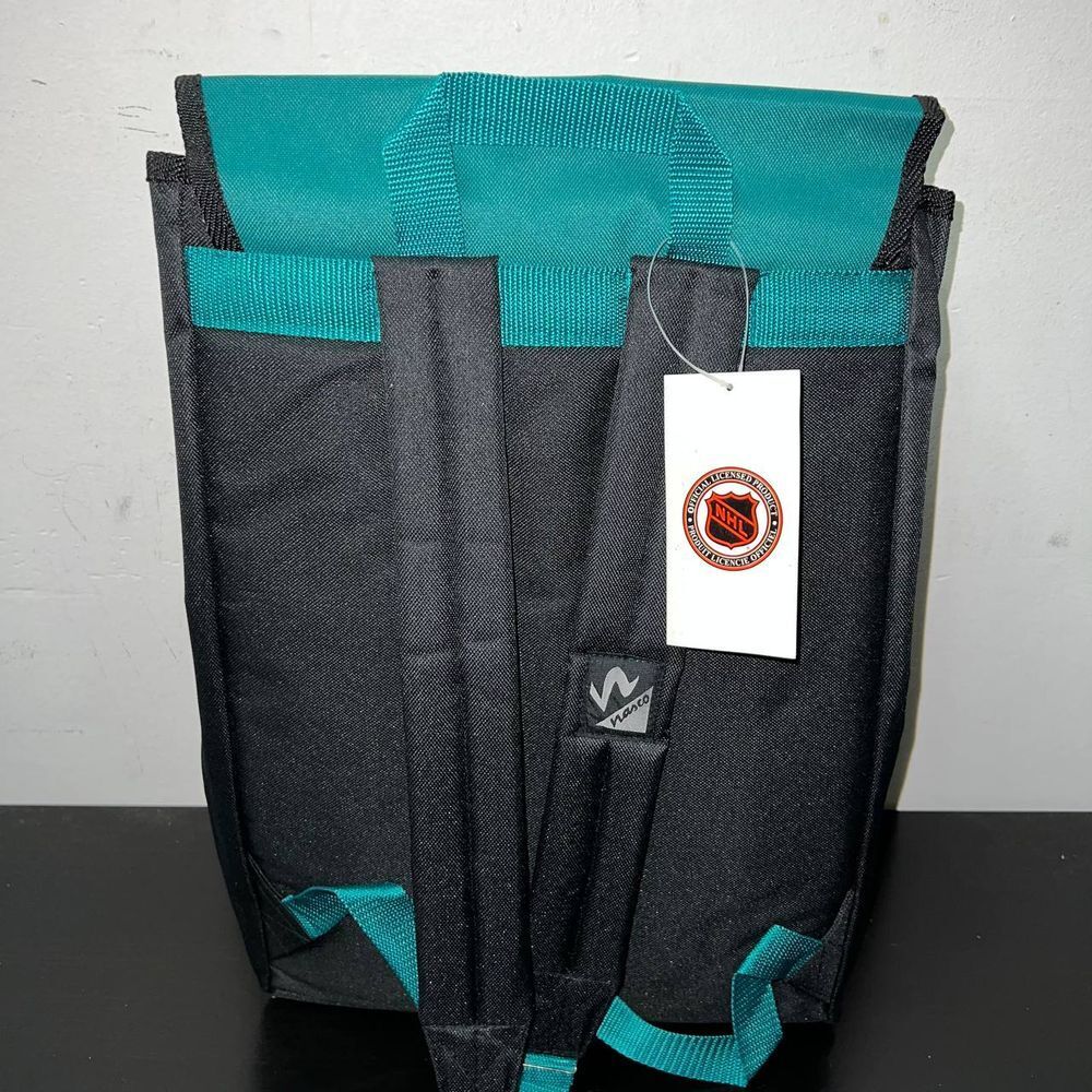 Vintage Mighty Ducks Retreat Backpack Bag Green NHL Nasco Little America - Picture 2 of 8